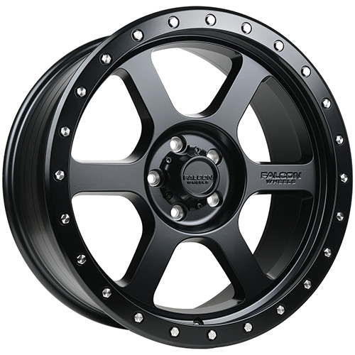 Falcon Wheels T1 Matte Black W/ Black Ring Photo