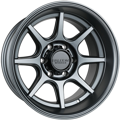 Falcon Wheels T8 Seeker Matte Gunmetal - Part Number T8-7983-38-MGN Falcon Wheels T8 Seeker Matte Gunmetal Photo