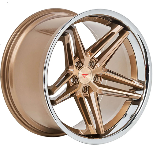 Ferrada CM1 Brushed Cobre With Bronze Polished Lip - Part Number CM120125112BCP35 Ferrada CM1 Brushed Cobre With Bronze Polished Lip Photo