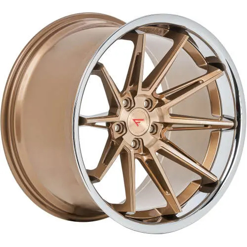 Ferrada CM2 Brushed Cobre With Chrome Lip