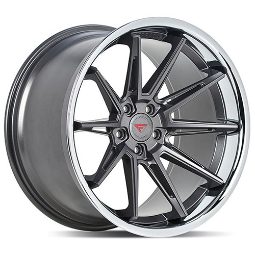 Ferrada CM2 Matte Graphite With Chrome Lip - Part Number CM222955120MGC20 Ferrada CM2 Matte Graphite With Chrome Lip Photo