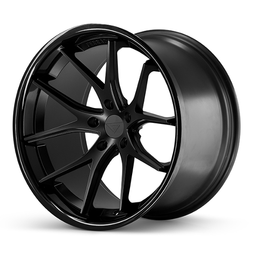Ferrada FR2 Matte Black W/ Gloss Black Lip - Part Number FR2201055108MB38 Ferrada FR2 Matte Black W/ Gloss Black Lip Photo