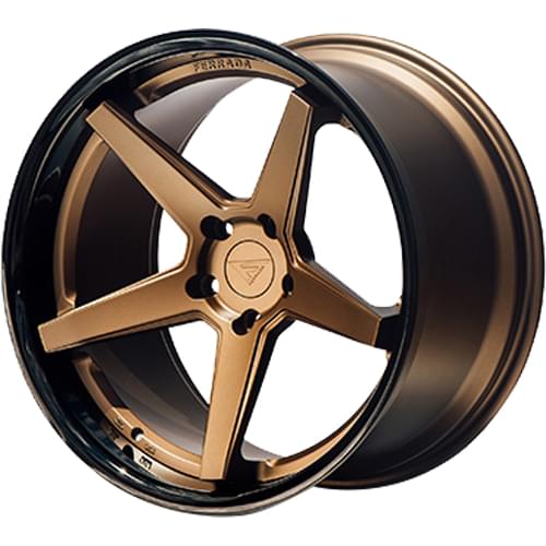 Ferrada FR3 Matte Bronze W Gloss Black Lip - Part Number FR3201055108BZ38 Ferrada FR3 Matte Bronze W Gloss Black Lip Photo