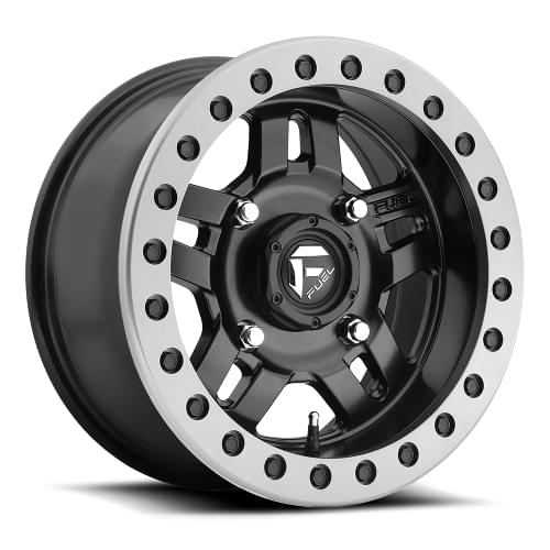 Fuel UTV Anza D917 Black W/ Anthracite Ring Beadlock - Part Number D9171570A654 Fuel UTV Anza D917 Black W/ Anthracite Ring Beadlock Photo