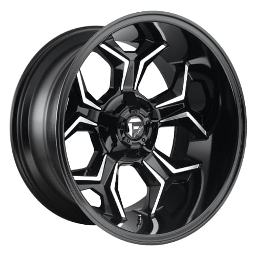 Fuel Offroad Avenger D606 Black W/ Milled Spokes - Part Number D60620001747 Fuel Offroad Avenger D606 Black W/ Milled Spokes Photo