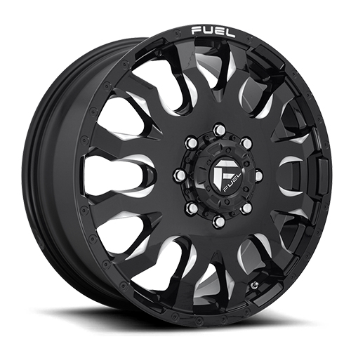 Fuel Offroad Blitz D673 Gloss Black W/ Milled Spokes Photo