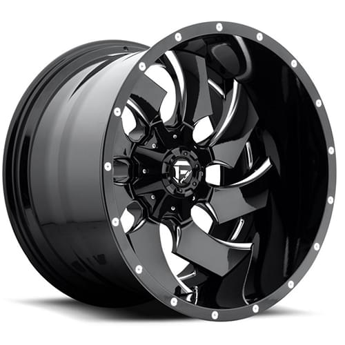 Fuel Offroad Cleaver D239 Gloss Black W/ Milled Spokes Deep - Part Number D23922207047 Fuel Offroad Cleaver D239 Gloss Black W/ Milled Spokes Deep Photo