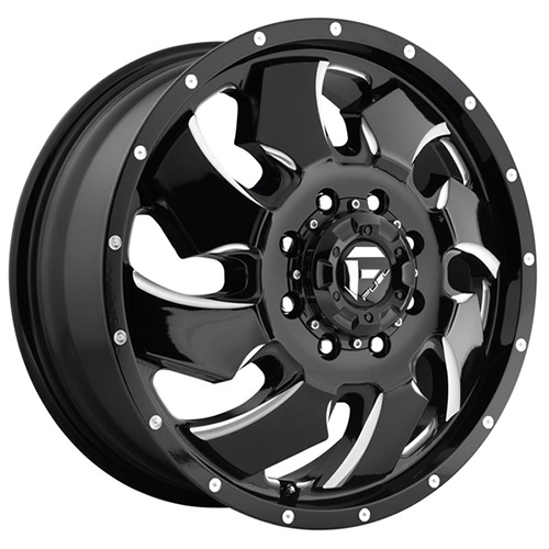Fuel Offroad Cleaver D574 Gloss Black W/ Milled Spokes Deep - Part Number D574208293 Fuel Offroad Cleaver D574 Gloss Black W/ Milled Spokes Deep Photo