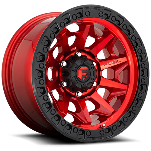 Fuel Offroad Covert D695 Candy Red W/ Black Lip - Part Number D69520901857 Fuel Offroad Covert D695 Candy Red W/ Black Lip Photo