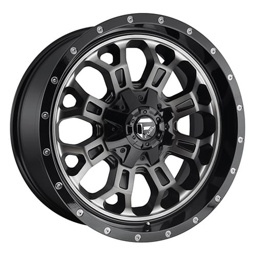 Fuel Offroad Crush D561 Gloss Black W/ Machined Face DDT - Part Number D56117902645 Fuel Offroad Crush D561 Gloss Black W/ Machined Face DDT Photo
