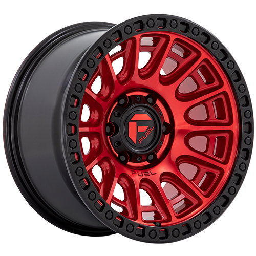 Fuel Offroad Cycle D834 Candy Red W/ Black Ring