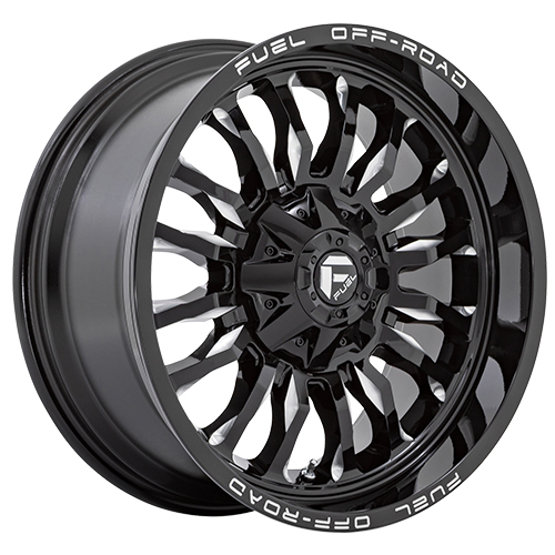 Fuel Offroad D795 Arc Gloss Black Milled
