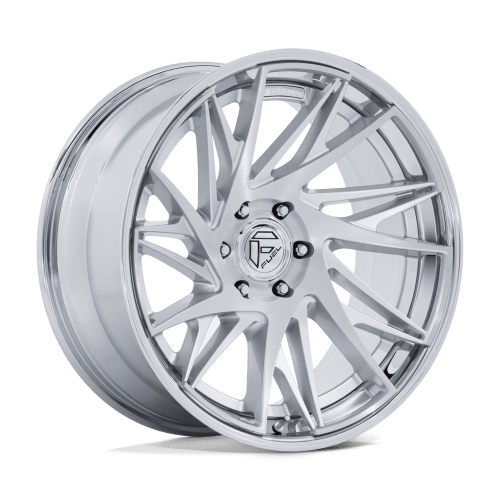Fuel Fc405 Dynamo Brushed Gloss Silver w/ Chrome Lip - Part Number FC405RP22956820 Fuel Fc405 Dynamo Brushed Gloss Silver w/ Chrome Lip Photo