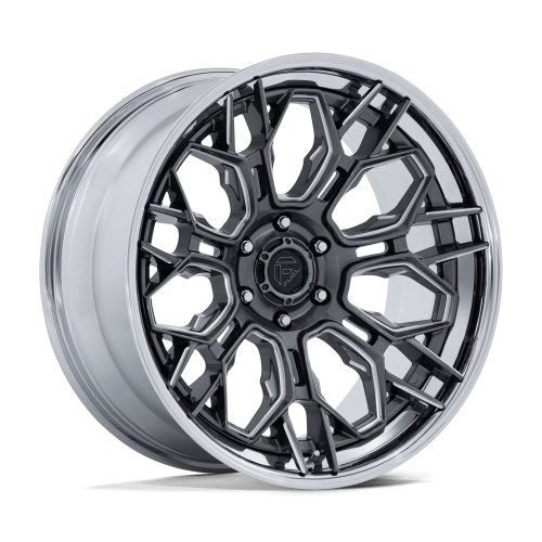 Fuel Fc409 Hive Gloss Gunmetal w/ Chrome Lip - Part Number FC409AP20906301 Fuel Fc409 Hive Gloss Gunmetal w/ Chrome Lip Photo