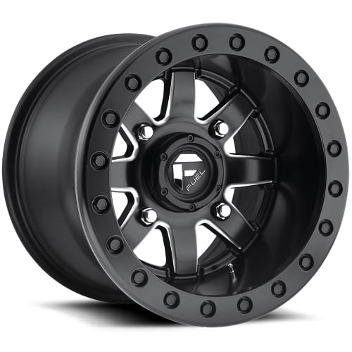 Fuel UTV Maverick D928 Black W/ Milled Spokes Beadlock - Part Number D9281400A655 Fuel UTV Maverick D928 Black W/ Milled Spokes Beadlock Photo