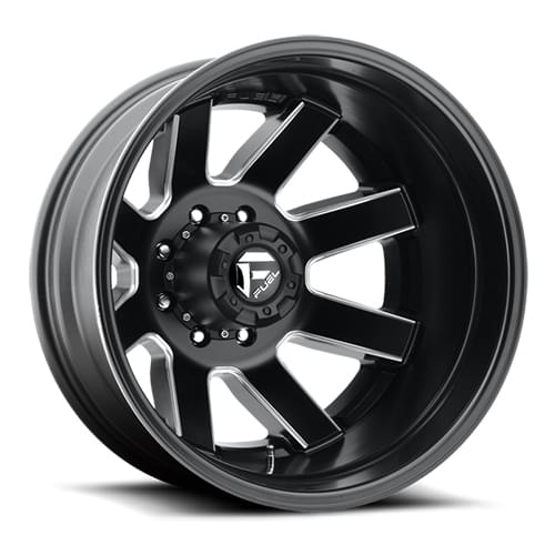 Fuel Offroad Maverick D538 Satin Black Milled Dually Rear - Part Number D53824829235 Fuel Offroad Maverick D538 Satin Black Milled Dually Rear Photo