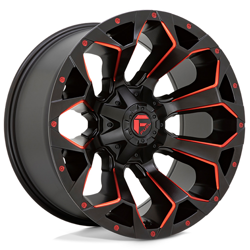 Fuel Offroad D787 Assault Matte Black Red Milled - Part Number D78718909844 Fuel Offroad D787 Assault Matte Black Red Milled Photo