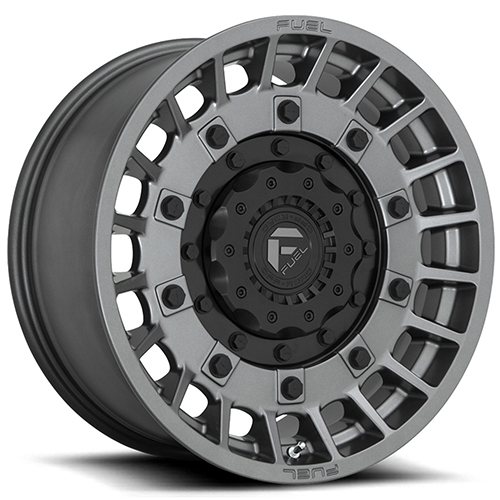 Fuel Offroad Militia D726 Matte Anthracite W/ Black Center - Part Number D72620009847 Fuel Offroad Militia D726 Matte Anthracite W/ Black Center Photo