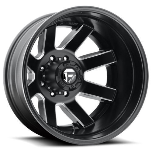 Fuel Offroad Maverick D538 Satin Black Milled Dually Rear - Part Number D53824828D45 Fuel Offroad Maverick D538 Satin Black Milled Dually Rear Photo