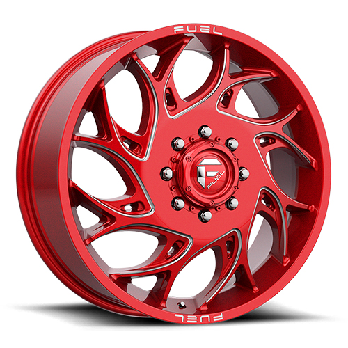 Fuel Offroad Runner D742 Candy Red W/ Milled Spokes - Part Number D742228293 Fuel Offroad Runner D742 Candy Red W/ Milled Spokes Photo