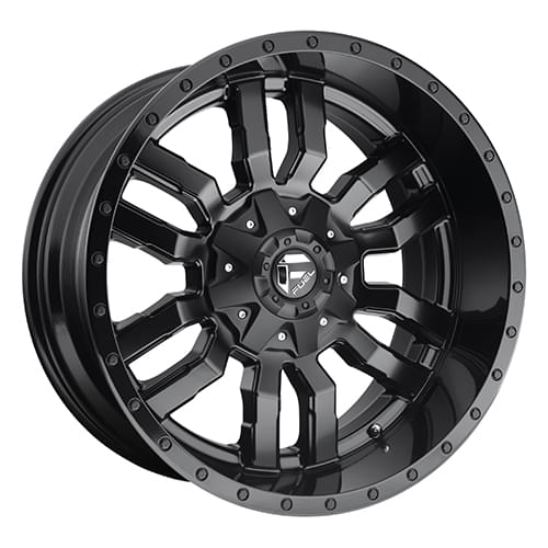 Fuel Offroad Sledge D596 Matte Black W/ Gloss Black - Part Number D59622209846 Fuel Offroad Sledge D596 Matte Black W/ Gloss Black Photo