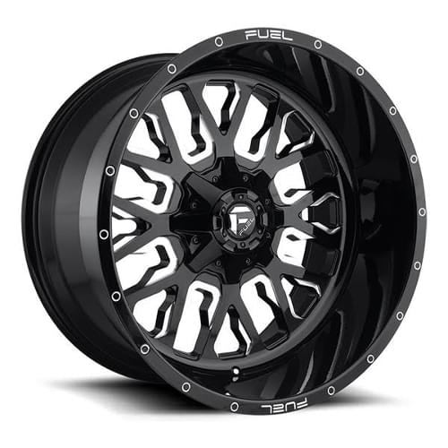 Fuel Offroad Stroke D611 Black W/ Milled Spokes - Part Number D61122001847 Fuel Offroad Stroke D611 Black W/ Milled Spokes Photo