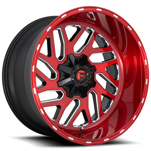 Fuel Offroad Triton D691 Brushed Candy Red Milled - Part Number D69122002647 Fuel Offroad Triton D691 Brushed Candy Red Milled Photo