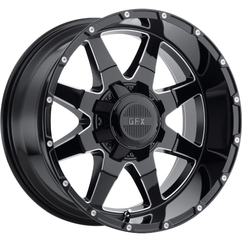 G-FX TR-12 Gloss Black Milled - Part Number T12 790-5019-12 GBM G-FX TR-12 Gloss Black Milled Photo