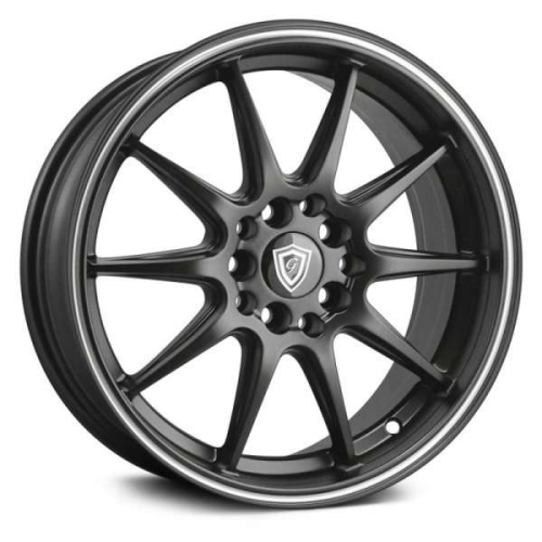 G-Line Alloys G1068 Black w/ Machined Line