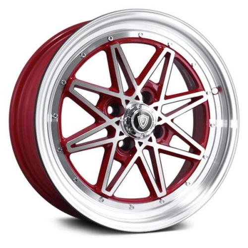 G-Line Alloys G8008 Red Machined