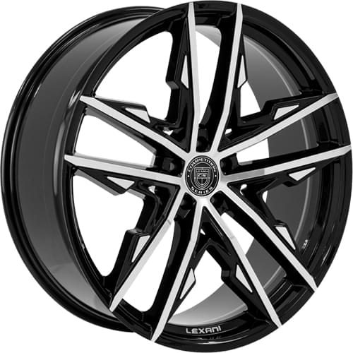 Lexani Venom 678 Gloss Black Machined - Part Number 678-2490-15-15SS Lexani Venom 678 Gloss Black Machined Photo