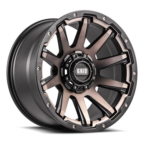 Grid Offroad GD05 Matte Black Metallic Dust W/ Dark Tint Photo