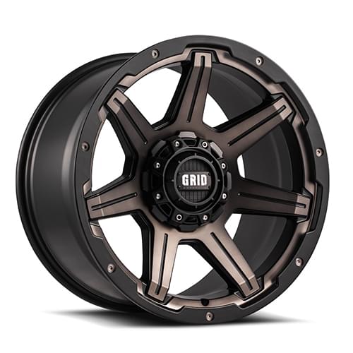Grid Offroad GD06 Matte Black Metallic Dust W/ Dark Tint Photo