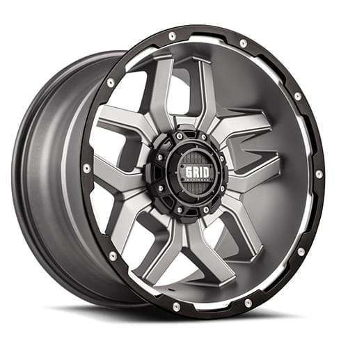 Grid Offroad GD07 Matte Anthracite W/ Black Lip Photo