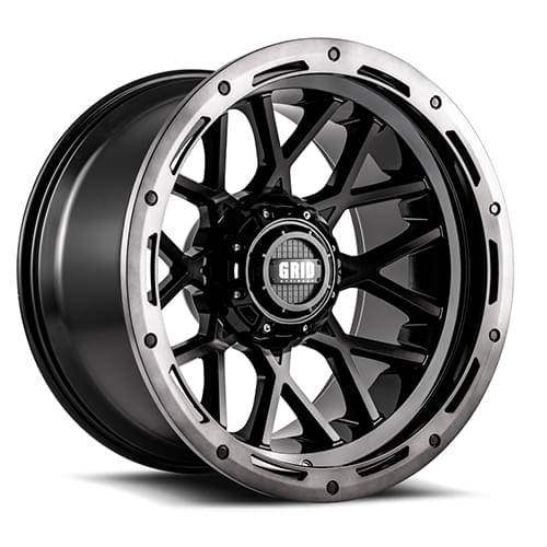 Grid Offroad GD13 Gloss Black Double Dark Tint - Part Number GD13-20090865S1525 Grid Offroad GD13 Gloss Black Double Dark Tint Photo