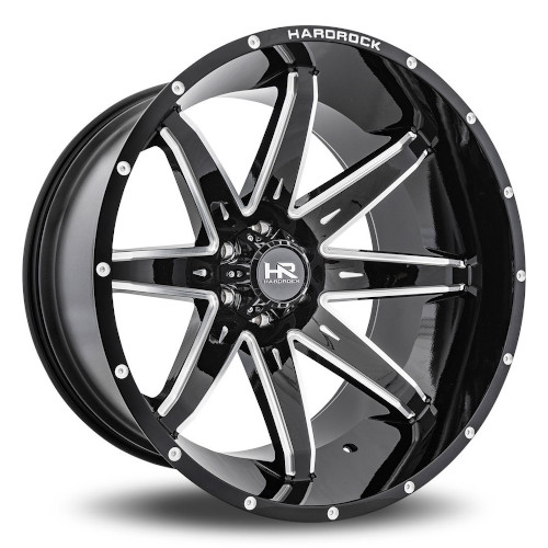 Hardrock Pain Killer Xposed H502 Black W/ Milled Spokes - Part Number H502-261473176BM Hardrock Pain Killer Xposed H502 Black W/ Milled Spokes Photo