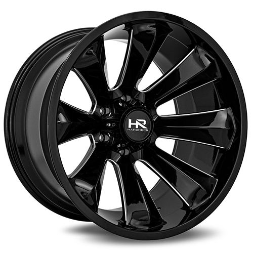 Hardrock Xplosive Xposed H506 Gloss Black Milled Photo