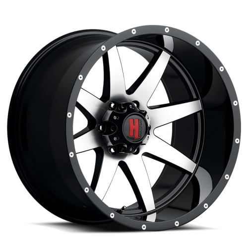 Havok 112 Dark Flat Black Machined w/ Machined Rivets