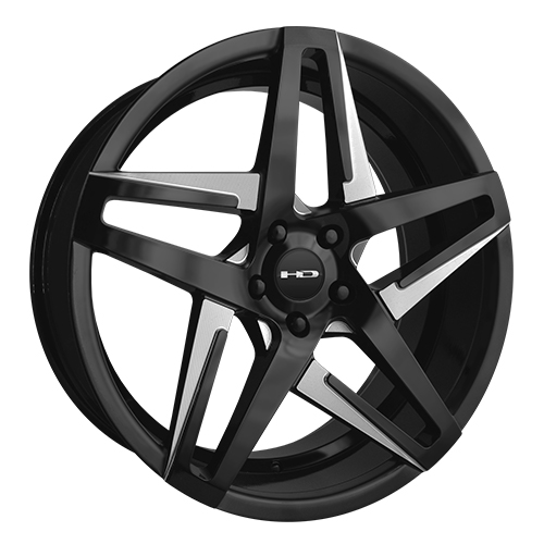 HD Wheels Hairpin Satin Black Milled Face - Part Number HA20856535ML3 HD Wheels Hairpin Satin Black Milled Face Photo