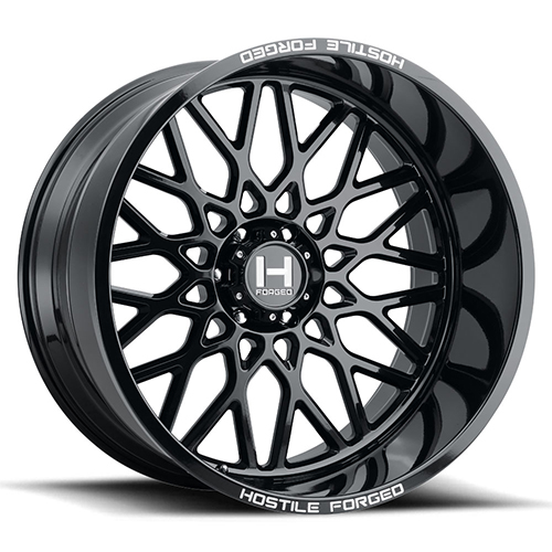 Hostile Forged Savage HF08 Gloss Black - Part Number HF08-2614817045GB Hostile Forged Savage HF08 Gloss Black Photo