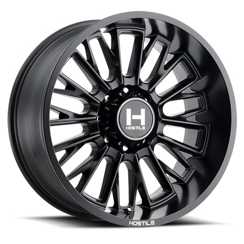 Hostile Fury H114 8 Lug Asphalt - Part Number H114-2210817045BB Hostile Fury H114 8 Lug Asphalt Photo