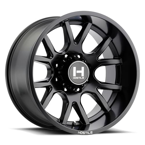 Hostile Rage H113 8 Lug Asphalt - Part Number H113-2214818045BB Hostile Rage H113 8 Lug Asphalt Photo