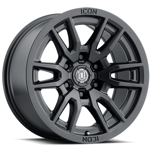 Icon Alloys Vector 6 Satin Black - Part Number 2417859447SB Icon Alloys Vector 6 Satin Black Photo