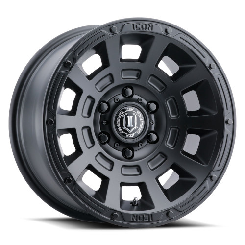 Icon Alloys Thrust Satin Black - Part Number 2817858347SB Icon Alloys Thrust Satin Black Photo