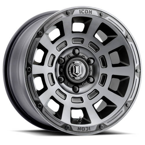 Icon Alloys Thrust Smoked Satin Black - Part Number 2817859447SSBT Icon Alloys Thrust Smoked Satin Black Photo