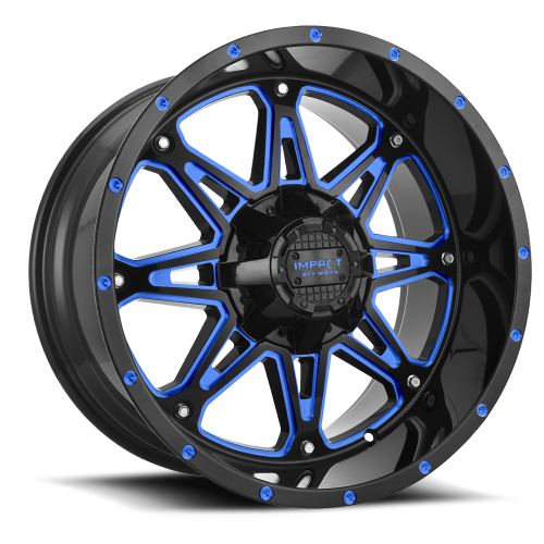 Impact Off-Road 810 Gloss Black w/ Blue Milling Photo