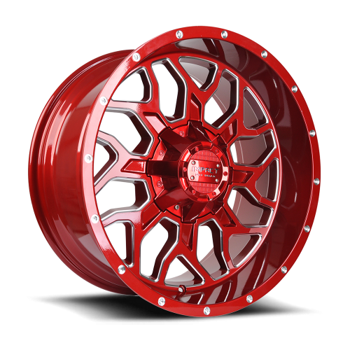 Impact Off-Road 813 Red Milled - Part Number 813R-21053-12 Impact Off-Road 813 Red Milled Photo