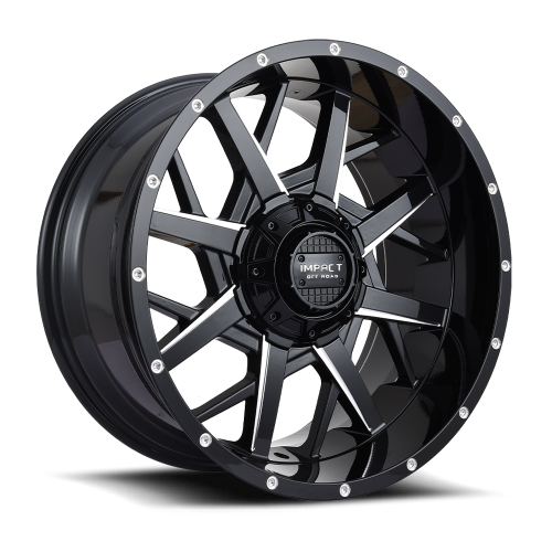 Impact Off-Road 815 Gloss Black Milled - Part Number 815GB-21053-12 Impact Off-Road 815 Gloss Black Milled Photo