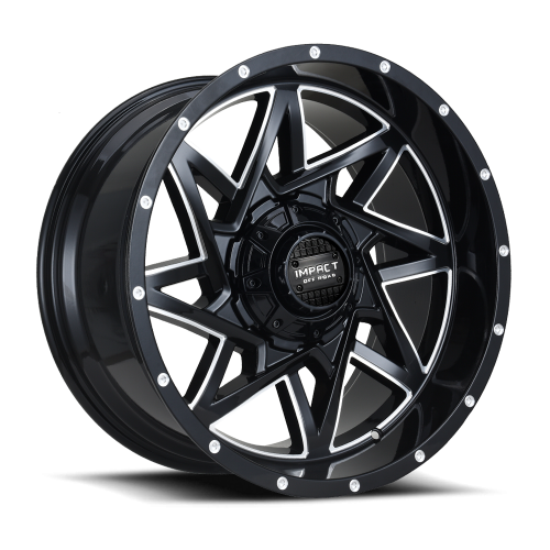 Impact Off-Road 821 Gloss Black Milled - Part Number 821GB-21056-12 Impact Off-Road 821 Gloss Black Milled Photo