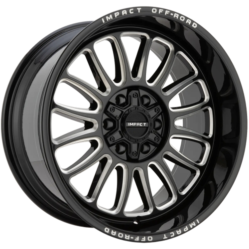 Impact Off-Road 834 Gloss Black Milled - Part Number 834GB-21066-12 Impact Off-Road 834 Gloss Black Milled Photo
